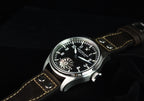 HRUODLAND Pilot Watch for Men BGW-9 Luminous Mechanical Wristwatch 316L Stainless Steel Sapphire Glass 10ATM Waterproof F016