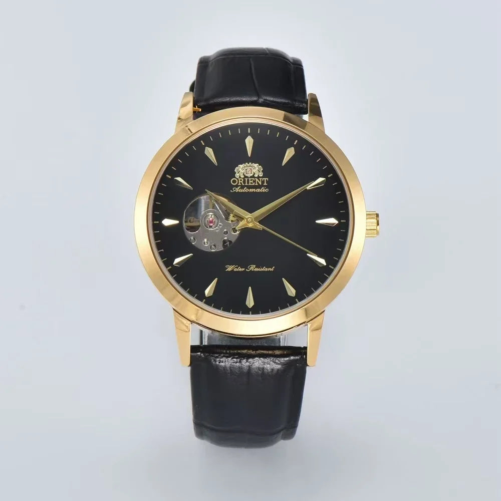 Automatic Mechanical Unisex Sports Watch Full Function World Time Waterproof Shockproof Skeleton Dial Orient
