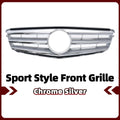 XVIP Chrome Silver Sport Style Racing Grille Bumper Grill For Mercedes Benz C-Class W204 2008-2014 C180 C200 C250 C280 C300 C350
