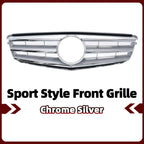 XVIP Chrome Silver Sport Style Racing Grille Bumper Grill For Mercedes Benz C-Class W204 2008-2014 C180 C200 C250 C280 C300 C350