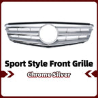 XVIP Chrome Silver Sport Style Racing Grille Bumper Grill For Mercedes Benz C-Class W204 2008-2014 C180 C200 C250 C280 C300 C350