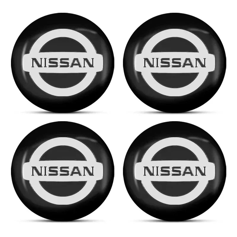 For Nismo Nissan Almera Tiida Sunny QASHQAI Skyline Juke X-TRAI 4pcs 56/60mm Car Wheel Center Covers Badge Hub Cap Accessories