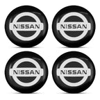 For Nismo Nissan Almera Tiida Sunny QASHQAI Skyline Juke X-TRAI 4pcs 56/60mm Car Wheel Center Covers Badge Hub Cap Accessories
