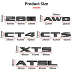 3D Car Rear Trunk Sticker Logo Letters Decals Badge For Cadillac CT4 CT5 CT6 CTS XT4 XT5 XT6 XTS ATS AWD 25T 28T 40T Accessories