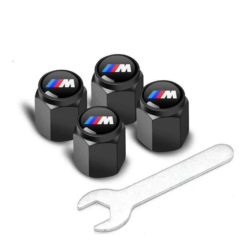 4Pcs Metal Tire Valve Stem Caps Fit BMW X Series M Series Car Accessories