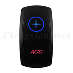 Waterproof 5 Pins SPST On/Off Rocker Switch Blue & Red Led 20A/12V 10A/24V Toggle Switch GPS for Cars,Trucks, RVs, Boats