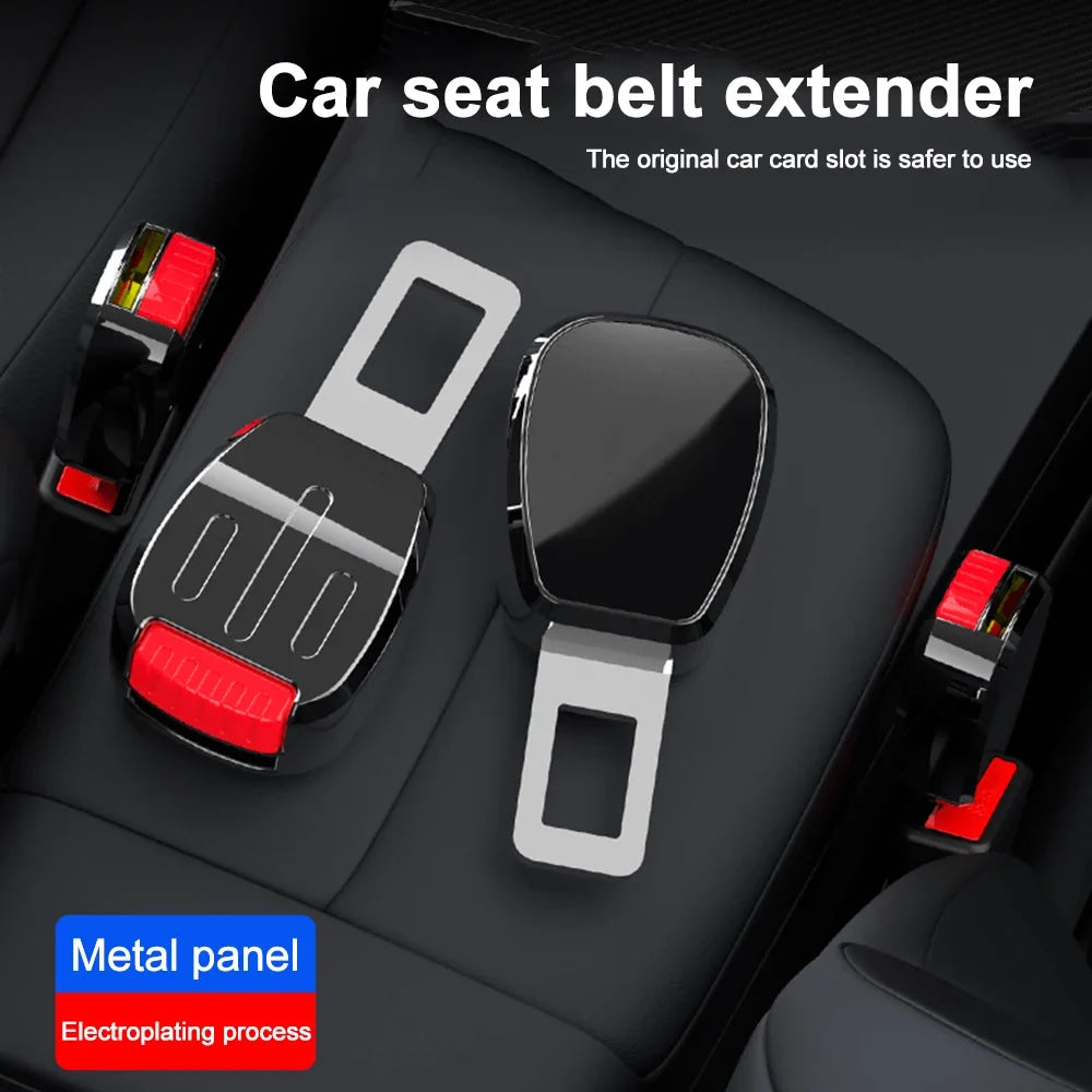 1/2PCS Car Seat Belt Clip Extender Auto Belt Extension Thick Insert Socket Extender Buckle Seat belt buckle plug