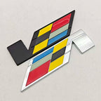 3D Metal Car Sticker Logo V Rear Trunk Badge Fender Side Emblem Decals For Cadillac ATS CTS CT4 CT5 XT6 Auto Accessories