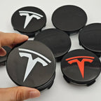 4Pcs 56mm ABS Tesla Wheel Center Hub Cap Emblem Logo Car Rims Cover Hubcap For Tesla Model 3 Y X S Original Badge Accessories