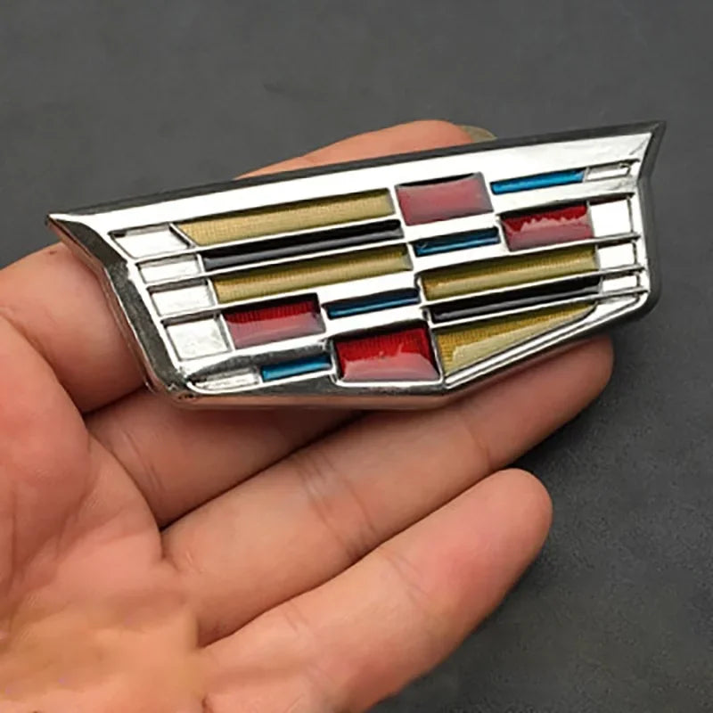 3D Metal Car Emblem Fender Side Rear Trunk Badge Sticker for Cadillac Escalade DTS SRX XT5 XTS ATS BLS CT4 CT5 CT6 CTS SLR SLS