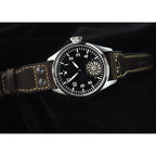 HRUODLAND Pilot Watch for Men BGW-9 Luminous Mechanical Wristwatch 316L Stainless Steel Sapphire Glass 10ATM Waterproof F016
