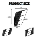 Pair Multipurpose Carbon Fibre Car Shark Gills Emulation Vent Side Air Inlet Hood Decoration Vehicle air outlet Car Body Sticker