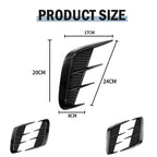 Pair Multipurpose Carbon Fibre Car Shark Gills Emulation Vent Side Air Inlet Hood Decoration Vehicle air outlet Car Body Sticker