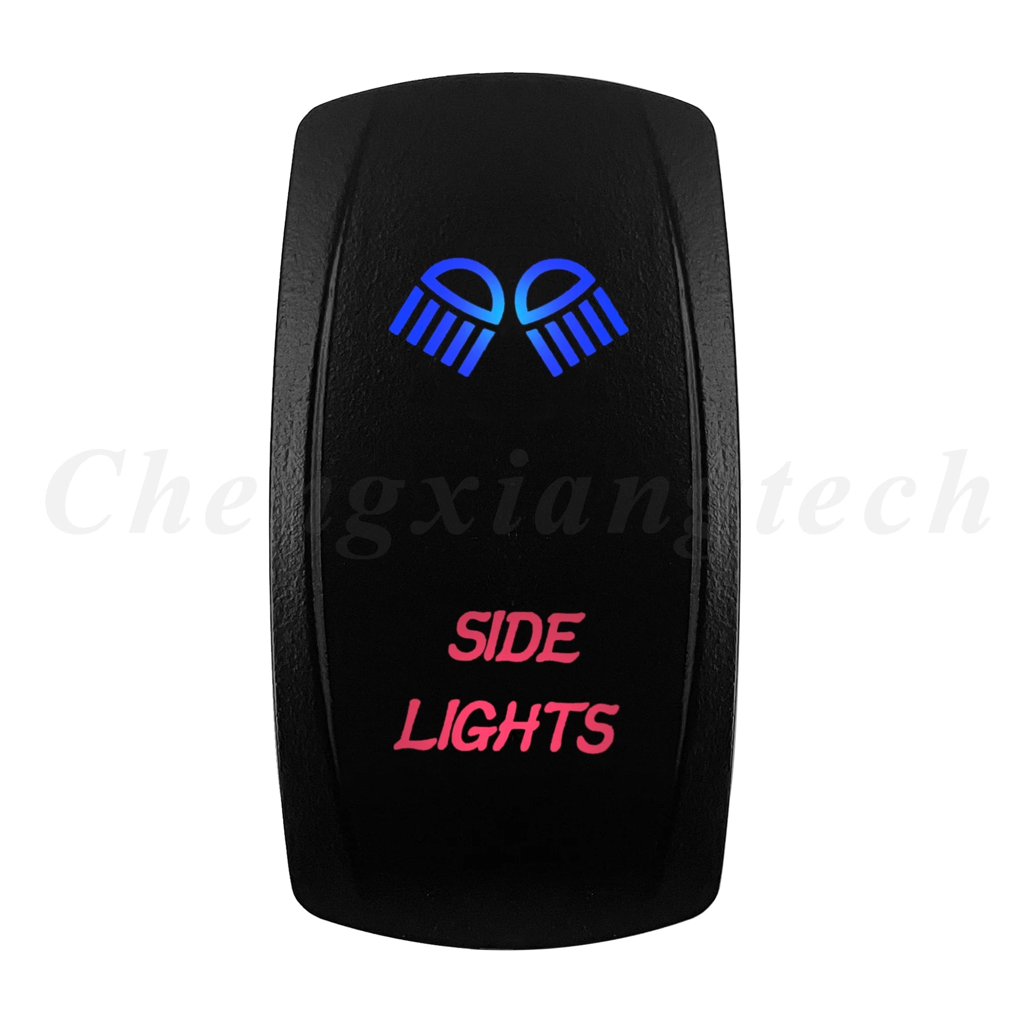 Waterproof 5 Pins SPST On/Off Rocker Switch Blue & Red Led 20A/12V 10A/24V Toggle Switch GPS for Cars,Trucks, RVs, Boats