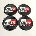 4Pcs 56mm GR Sport Logo Car Wheel Center Hub Caps Stickers Rim Decal For Toyota Corolla 86 Supra CHR Yaris Camry Prius Rav4 Auto