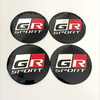 4Pcs 56mm GR Sport Logo Car Wheel Center Hub Caps Stickers Rim Decal For Toyota Corolla 86 Supra CHR Yaris Camry Prius Rav4 Auto