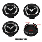 4PCS 56mm Wheel Center Cap Logo Hubcap Emblem Badge Accessories For Mazda skyactiv Axela Atenza M6 M3 Speed Ms CX-3 CX-5 CX7 CX9