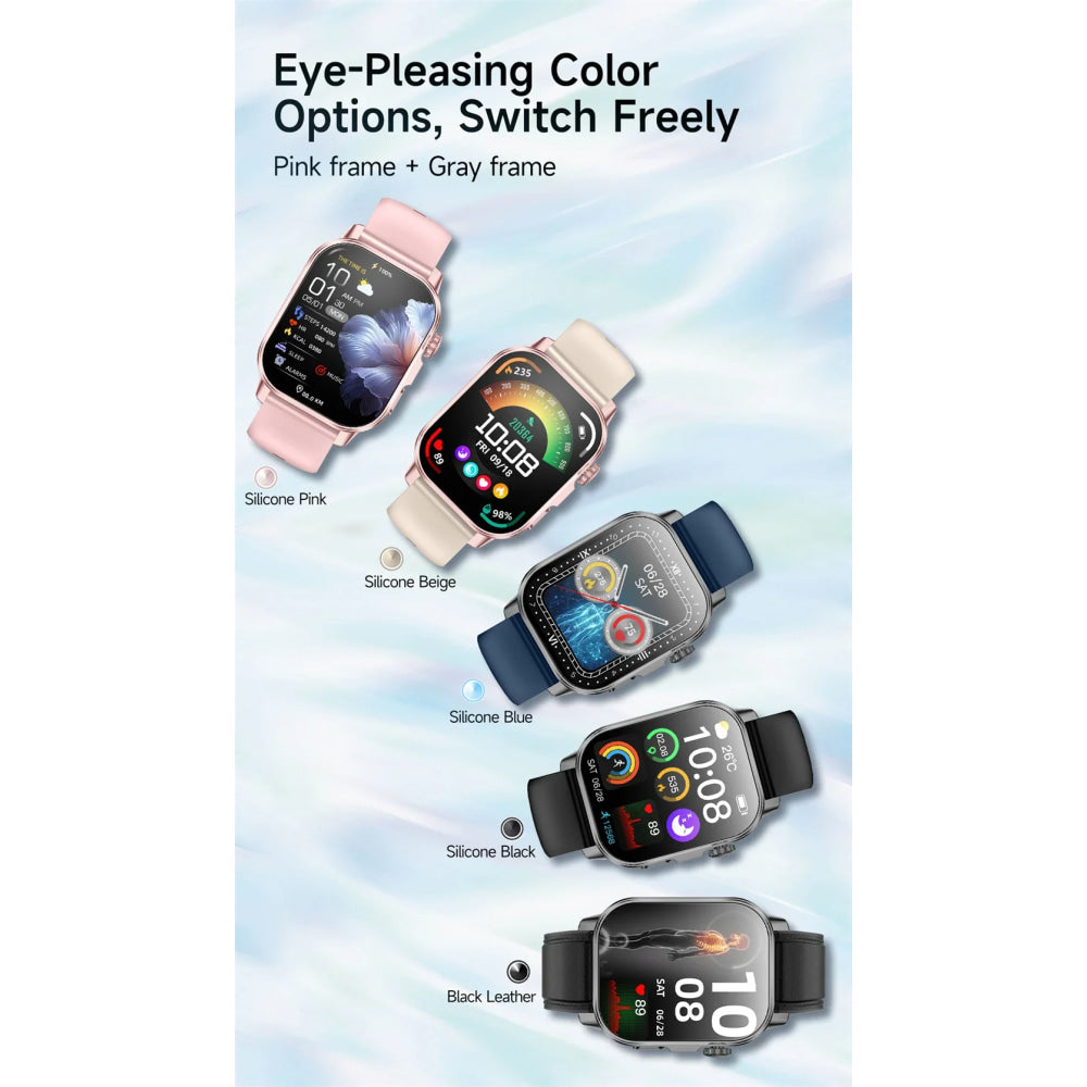 2026 New Model Uric Acid & Lipid Health Analysis Smart Watch Men ECG+PPG Bluetooth Call 2.01-inch Flashlight Smartwatch Women