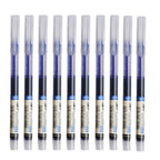 Bolígrafo líquido recto de secado rápido, bolígrafo de Gel de firma de 0,5mm, tinta negra y azul, 24 piezas, para escuela y oficina