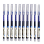 Bolígrafo líquido recto de secado rápido, bolígrafo de Gel de firma de 0,5mm, tinta negra y azul, 24 piezas, para escuela y oficina