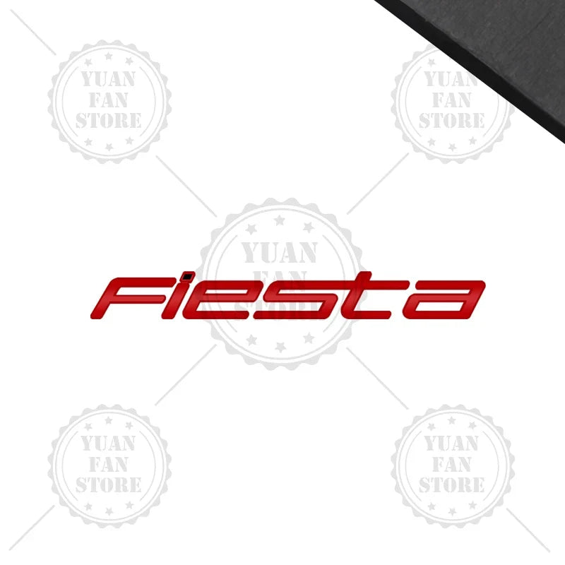 1PCS Metal Letter For Fiesta Ford 3D Emblem Car Rear Trunk Decals Lettering Badge Auto Accessories Styling