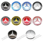 4pcs 56mm 75mm Car Wheel Center Hub Caps Cover Auto Accessories Mercedes Benz Amg C180 C200 C260 W108 W124 W126 W140 W168 W176