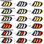 LED RGB Tail Lights for Ford Mustang S550 2015-2023 Dynamic Animation Sequential Turn Signal Rear Lamps