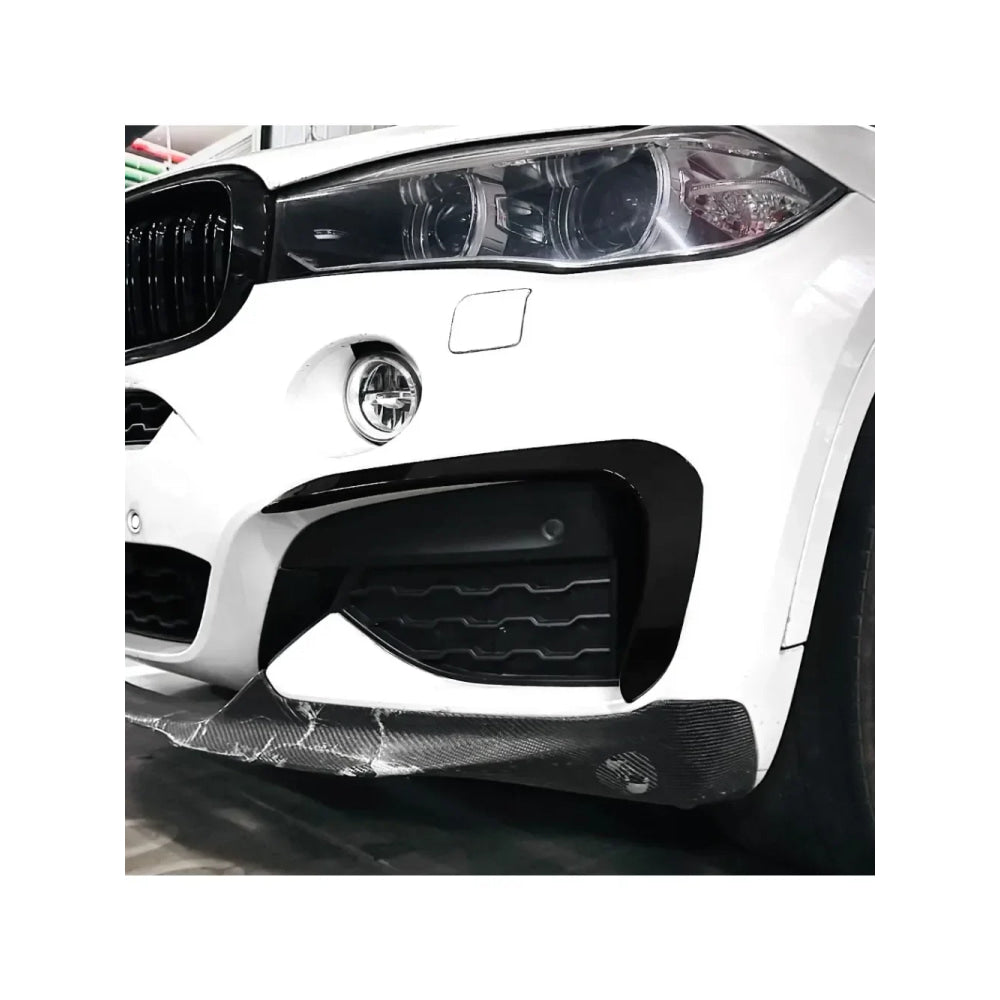 New Performance Gloss Black Front Bumper For BMW X6 F16 M Sport 2015 To 2019 ABS Splitter Lip Spoiler Diffuser By Body Kit
