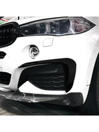 New Performance Gloss Black Front Bumper For BMW X6 F16 M Sport 2015 To 2019 ABS Splitter Lip Spoiler Diffuser By Body Kit