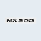 Glossy Black ABS Letters NX200 NX300 NX200t NX300h HYBRID Emblem For Lexus Car Trunk Logo Sticker Badge Accessories