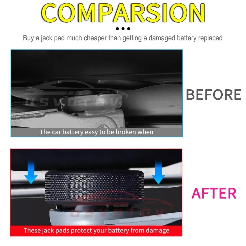 4pcs Lifting Jack Pads for Tesla Model 3 Y S X Juniper 2026 2025 2024 Accessories Rubber Pucks Chassis Lift Stands Adapter Case