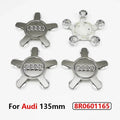 4pcs Audi 135MM Car Hub Caps 8R0601165 4F0601165 For A4 A5 A6 A7 Q3 Q5 A3 S5 Accessories Auto Wheel Center Cap Hubcap Rim Covers