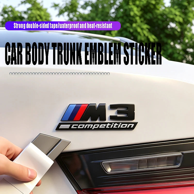 3D Metal Thunder Rear Tail Side Label Sticker Accessories For BMW X1 X2 X3 X4 X5 X6 X7 iX3 E46 E70 E90 F07 F10 F20