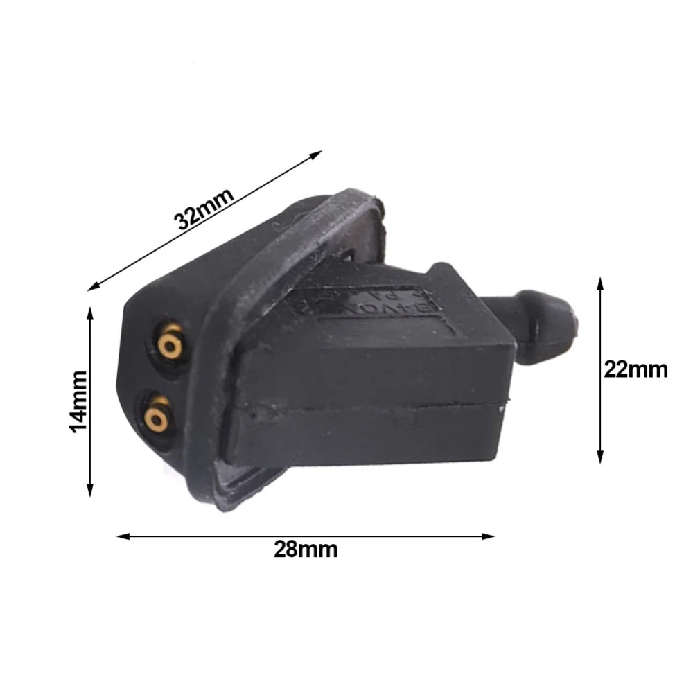 2pcs 1/2 Hole Car Front Windshield Washer Jet Nozzles Windscreen Wiper Sprayer For Ford Focus MK2 MK3 2005-2012 Fiesta 2001-2008