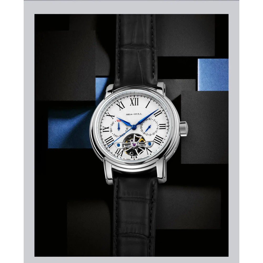 SEAGULL Luxury Watch Business Waterproof Male Clock Date Stainless Steel Mechanical Watch Men Watch reloj hombre 2023 D819.622