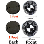74mm 82mm Car Hood Front Badge Tail Trunk Emblem Replacement Sticker for Bmw F20 F30 G20 f31 F34 F10 G30 F11 X3 F25 X4 I3 M3 M4