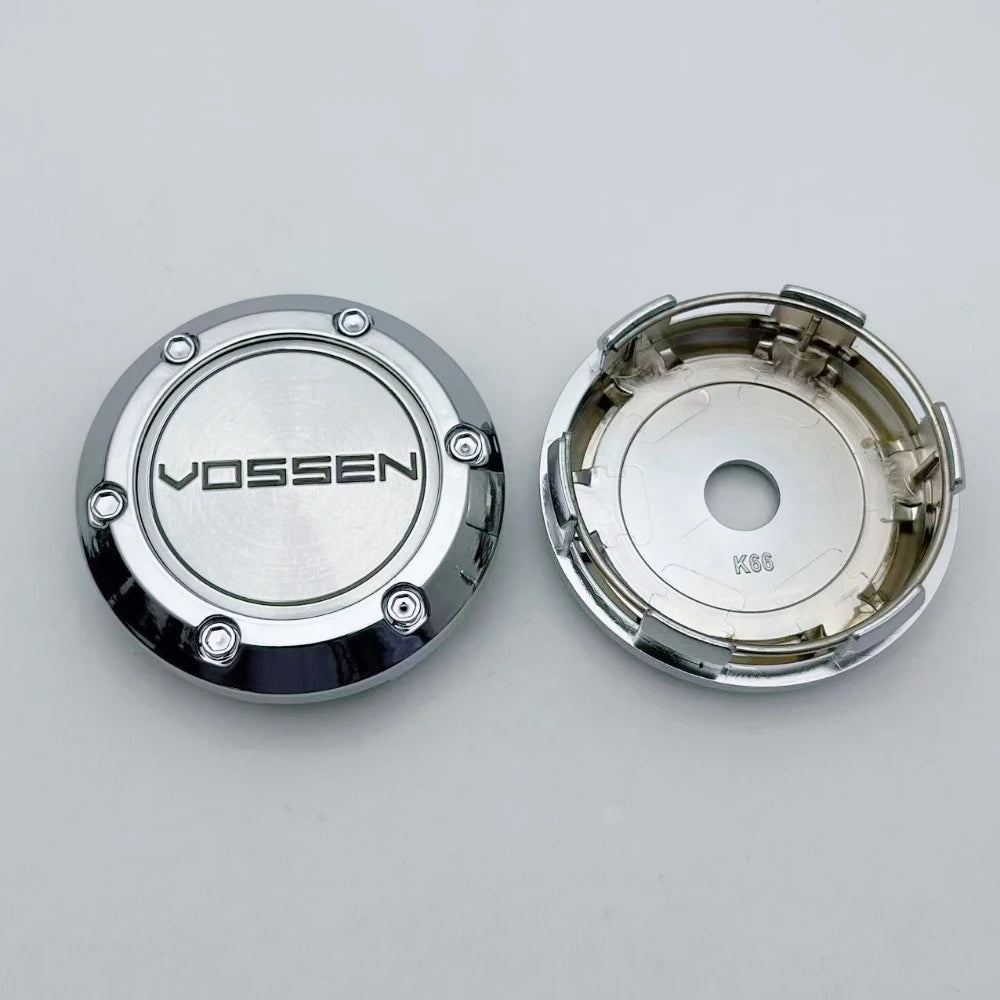 4pcs/Set 66MM 62MM VOSSEN Logo Emblem Badge Car Wheel Center Caps Rim Hubcap Wheel Hub Center Dust Cover Replace Car Accessories