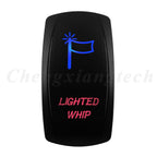 Waterproof 5 Pins SPST On/Off Rocker Switch Blue & Red Led 20A/12V 10A/24V Toggle Switch GPS for Cars,Trucks, RVs, Boats