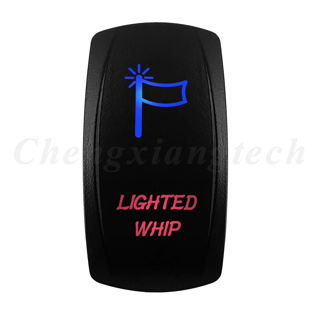 Waterproof 5 Pins SPST On/Off Rocker Switch Blue & Red Led 20A/12V 10A/24V Toggle Switch GPS for Cars,Trucks, RVs, Boats