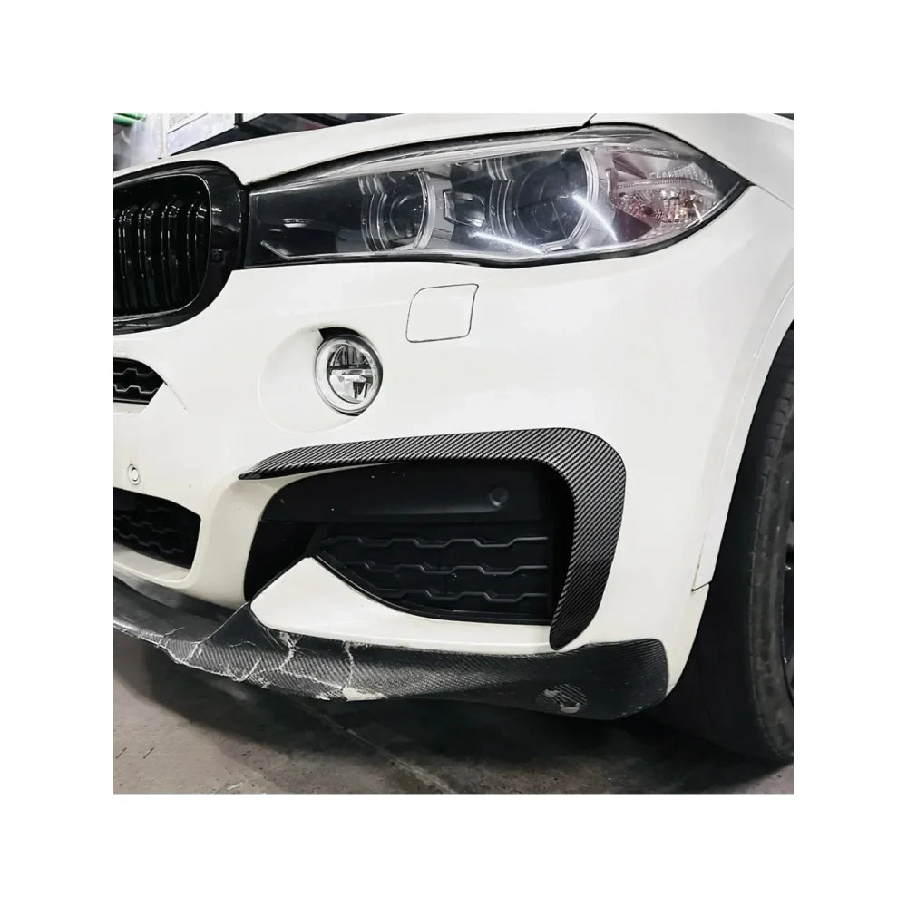 New Performance Gloss Black Front Bumper For BMW X6 F16 M Sport 2015 To 2019 ABS Splitter Lip Spoiler Diffuser By Body Kit