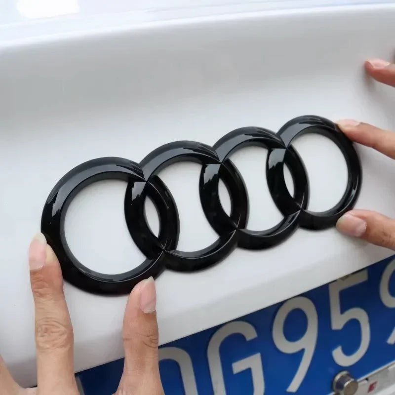 Replaced Accessories for Audi A3 2010-2020 2020-2024 Car Hood Front Grill Rear Trunk Emblem Badge Sticker Quattro Sline 35TFSI