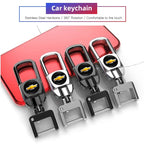 Metal Keychain Car Logo Keyring Pendant Auto Accessories For Chevrolet Cruze Onix Tracker Aveo Bolt Captiva Equinox Spark Tahoe