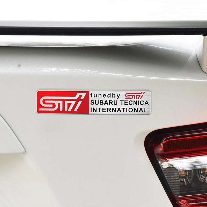 Aluminium Alloy Car Emblem Badge Sticker Decals Decoration For Subaru STI Impreza Legacy WRX BRZ Forester XV Outback Crosstrek