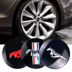 56mm Car Wheel Center Hub Cover Stickers Hub Decals For Ford Mustang Mondeo Focus Fusion Kuga Transit Edge Decoration Accesorios