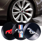 56mm Car Wheel Center Hub Cover Stickers Hub Decals For Ford Mustang Mondeo Focus Fusion Kuga Transit Edge Decoration Accesorios