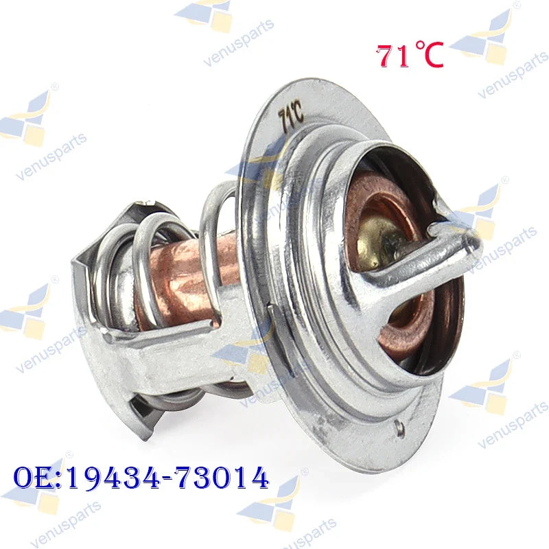For Kubota V1305 V1500 V1505 V1702 V1902 V1903 D1105 D1803 D1302-D Engine Thermostat 19434-73014 Excavator Parts 1943473014 71℃