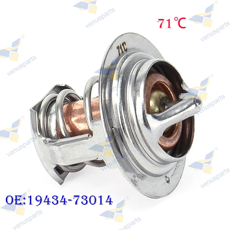 For Kubota V1305 V1500 V1505 V1702 V1902 V1903 D1105 D1803 D1302-D Engine Thermostat 19434-73014 Excavator Parts 1943473014 71℃