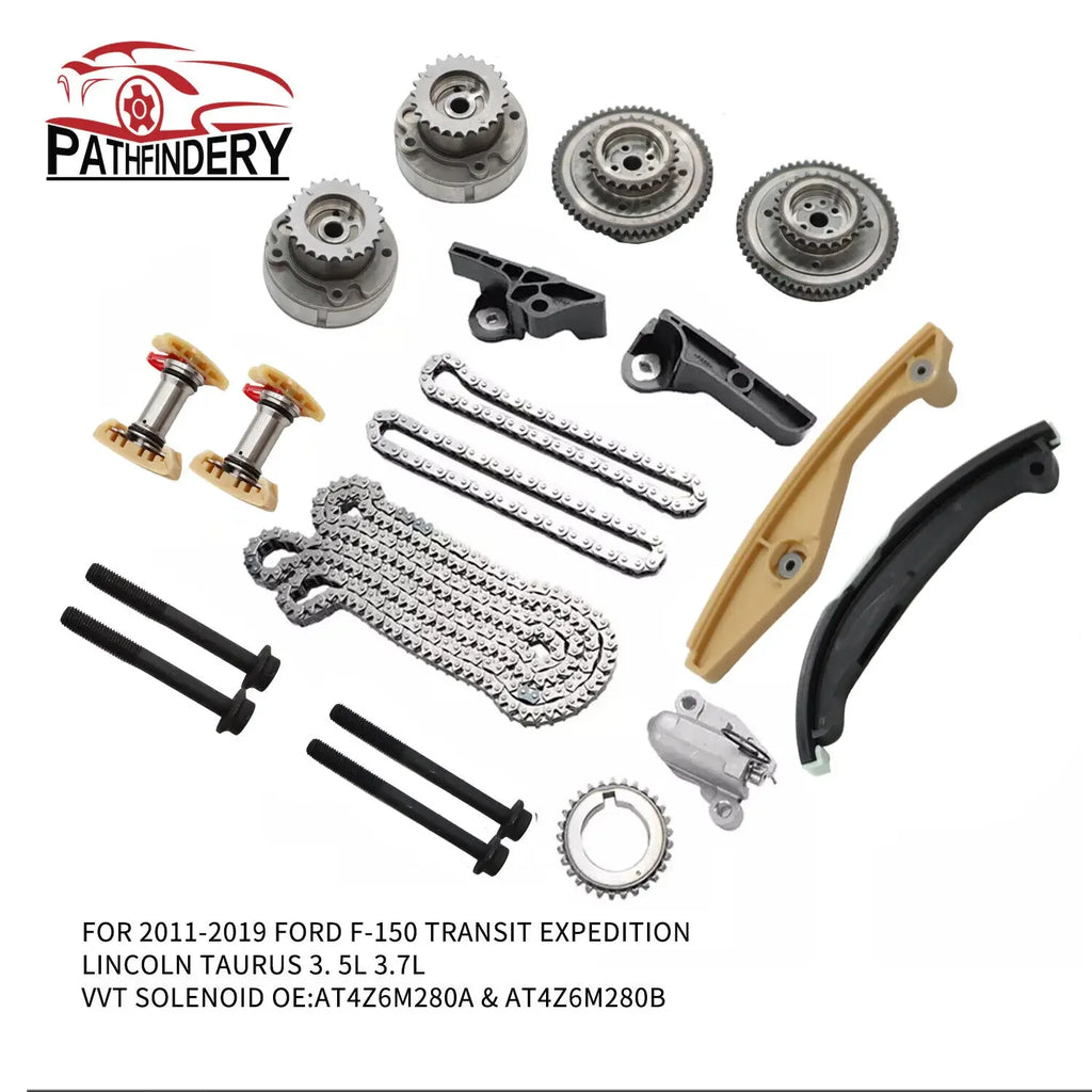 AT4Z6C526B Timing Suit&Cam PhaserwithGears AT4E6C524EC For 2013-2019 Ford F-150 3.3L/3.5L/3.7L Duratec Cyclone Petrol TIVCT DOHC
