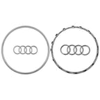 Car Logo Steering Wheel Frame Trim Replacement Cover For AUDI A6L 2016-2018  Q5 Q3 2013-2018 Q7 A7 2011-2016 A3 A4L A5 2014-2016