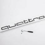 3D ABS Car Front Grille Emblem Auto Head Hood Quattro Badge Decoration Accessories for Audi S A3 A4 B8 8P 8V A6 C7 A5 Q5 B7 B6